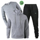 High quality embroidered hooded sweatshirt pants suit casual sports training clothes men's three-piece set