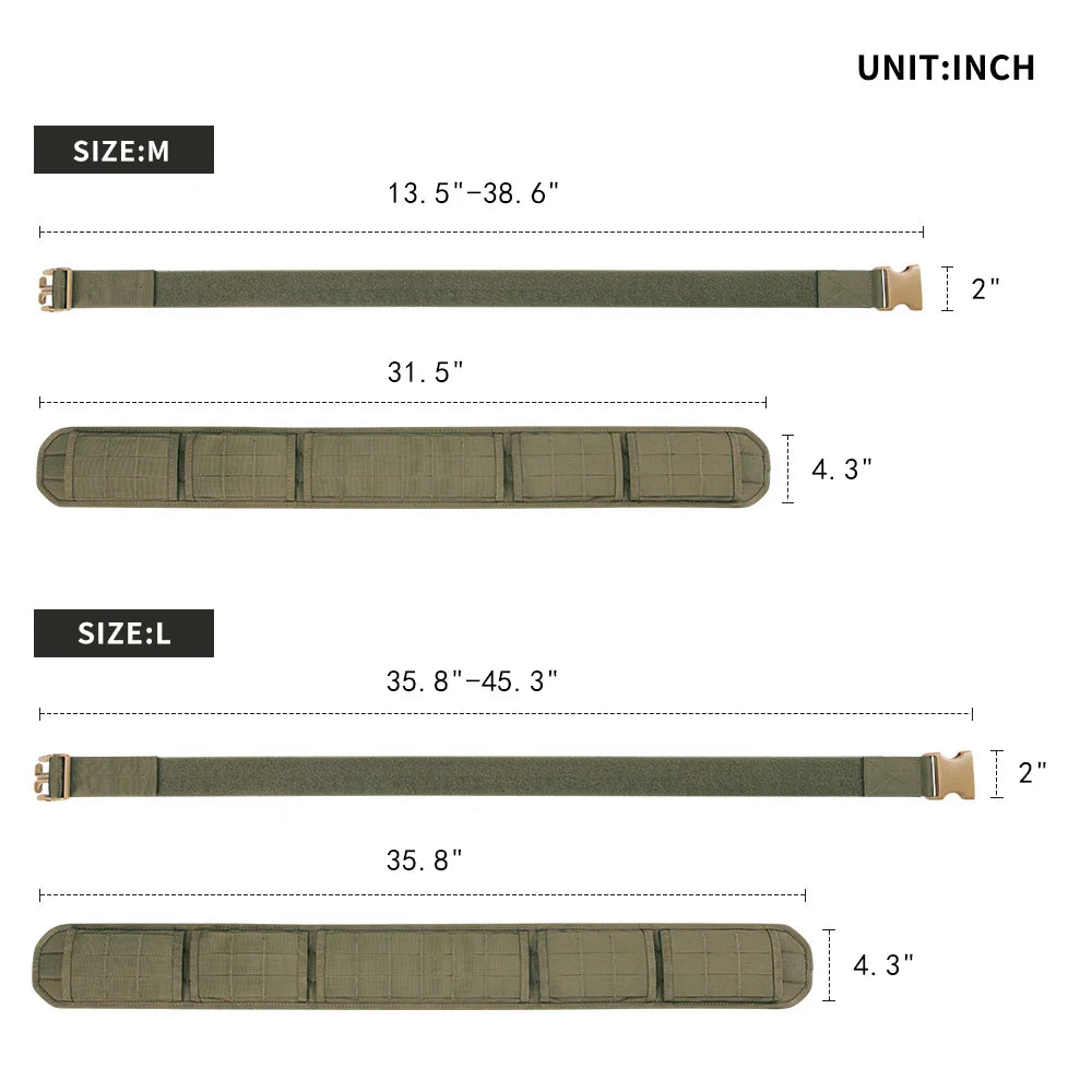 Excellent Elite Spanker Hunting Tactical Waist Belt with Removable Thicken Pad Belt Military Outdoor Utility  Accessories