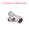 1PC RF Coaxial Connector Splitter N Male/Female to N Male/Female Adapter Use For Repeater Amplifier Communication Antenna