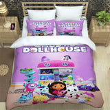 Gabby's Dollhouse Bedding Sets exquisite bed supplies set duvet cover bed comforter set bedding set luxury birthday gift