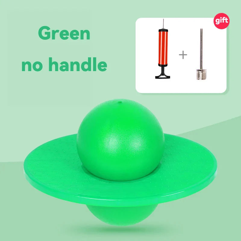 Sports Outdoor Games Toys Children Bouncing Ball with Handle and Pump Balance Platform Bouncy Jump Pogo Ball for Kids Playground