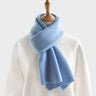 luxury cashmere knitted scarves solid color women or men winter scarf adults warm thick wool scarf kids children