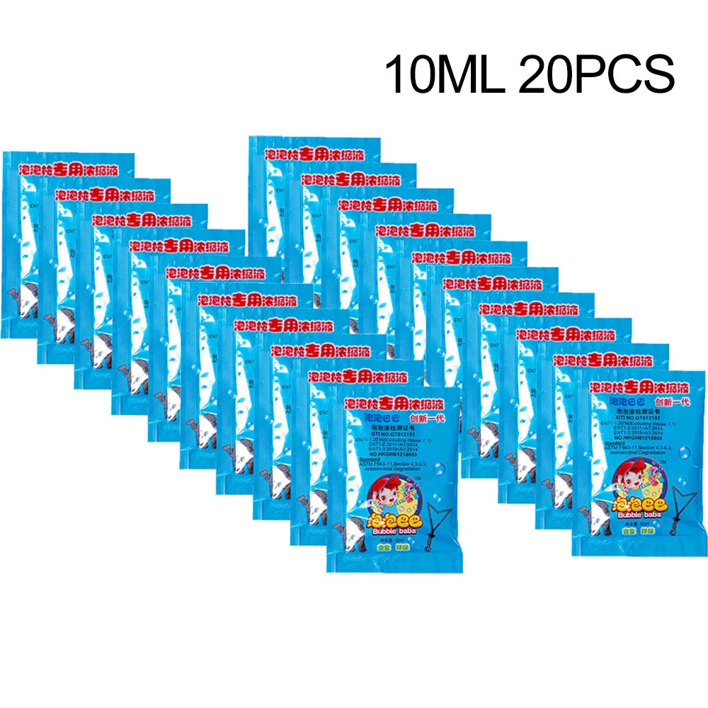 New 100ML-1000ML Concentrate Bubbles Liquid Soap Water Bubble Gun Accessories Soap Bubble Liquid Bubble Refills 10ML/1 Piece