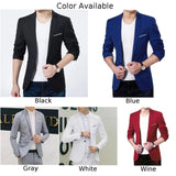 Men's Casual Slim Fit Formal Button Suit Blazer Coat Jacket Tops Mens Wedding Tuxedos Suits Blazer Masculino M -3XL Fashion