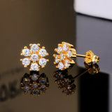 Weight Loss Magnet Earring Zircon Crystal Strong Magnetic Therapy Slimming Health Care Power Clip Earrings Party Wedding Jewelry