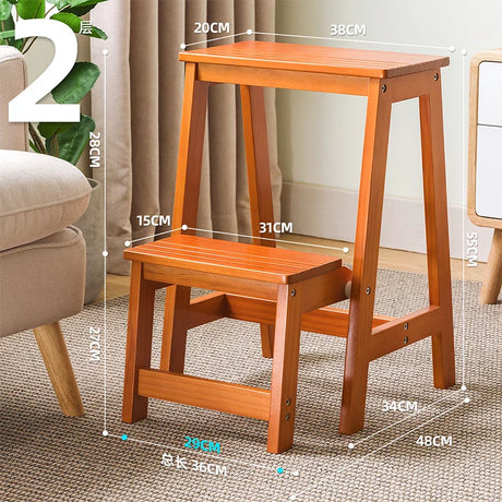 Platforms Telescoping Step Stools Foldable Attic Bar Portable Small Step Ladders Indoor Bamboo Escada Dobravel Home Furniture