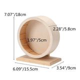 Hamster Roller Wheel Wood Silent Running Toy Mute Roller Toy Hamster Rotate Running Exercise Roller For Chinchilla Guinea Pig