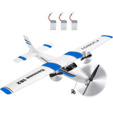 Fx801 Remote Control Aircraft Cessna 182 Fixed-Wing Remote Control Foam Aircraft Model RC Airplane Toys Glider Practice RTF