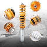 Coilover Struts For VW GOLF GTI JETTA MK4 98-05 Suspension Spring Kit for Seat Leon MK1 1M1 1.9 TDI 2.0 2.3 V5 Shock Absorber