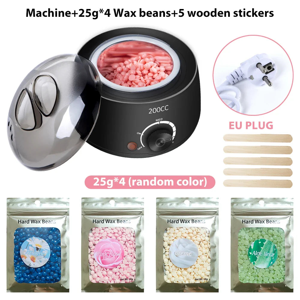 Hair Removal Machine Wax Heater Depilatory Epilator Wax-melt Waxing Kit Paraffin Heater Wax Beans Bead Heating Machine