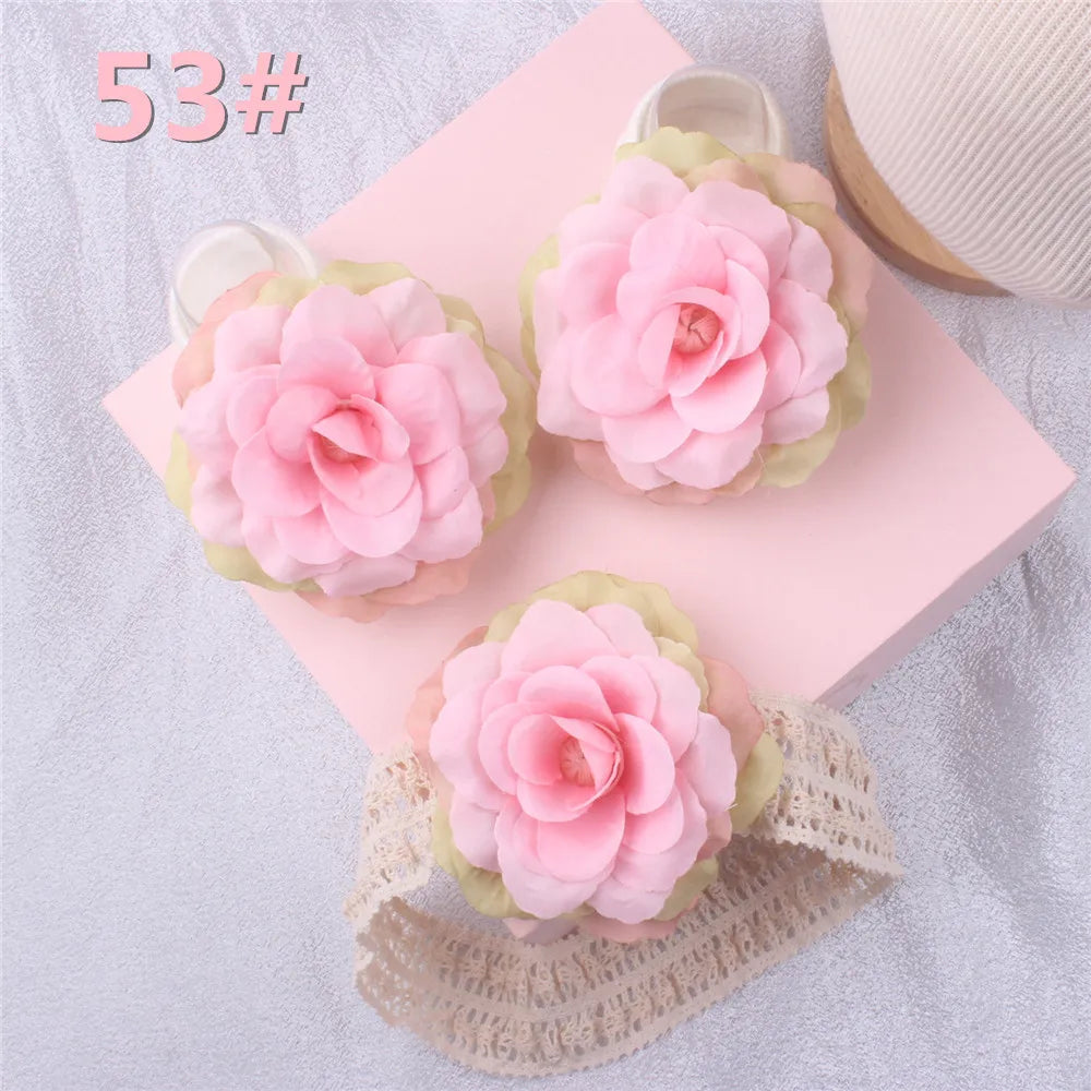 1 Set Cute Gift Bow Flowers Baby Girls Headband Socks Cartoon Animal Bow Newborn Girls Hair Band Kids Headwear Hair Accessories