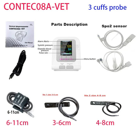 CONTEC08a Vet Animal Blood Pressure Detector Can Be Equipped With Blood Oxygen Function Probe And Cuff Of Various Sizes