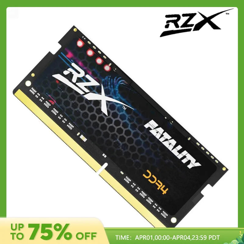 RZX DDR4 Memoria RAM Laptop 16GB 8GB 32GB 1.2V 260pin 3200MHz 2666MHz 2400MHz PC4 Notebook Sodimm Memory