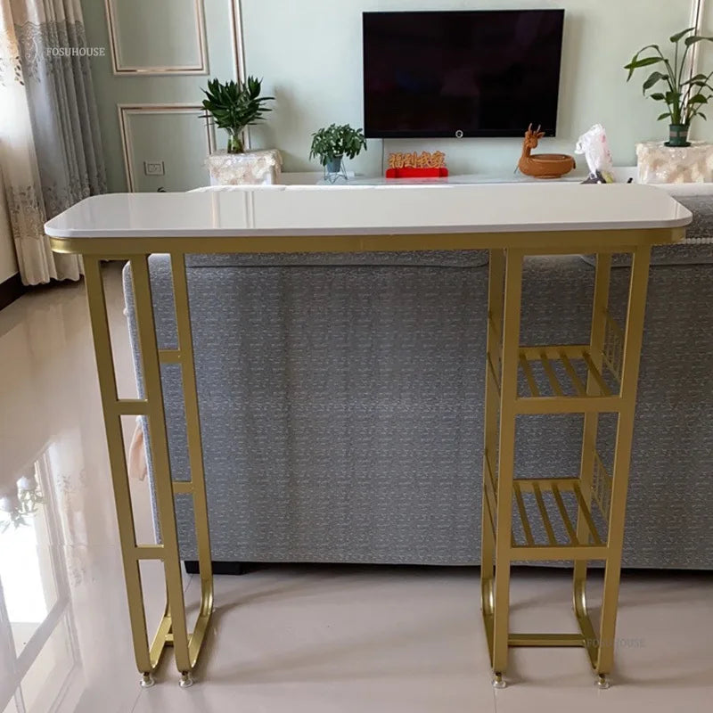 Modern Rental Room Commercial Bar Tables Creative Homestay Furniture Long Table Minimalist Small Apartment Coffee Shop High Desk