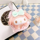 Sanrio Kuromi My Melody Cinnamoroll Bath Ball Bath Flower Soft Shower Mesh Foaming Sponge Bath Bubble Ball Skin Clean Tool