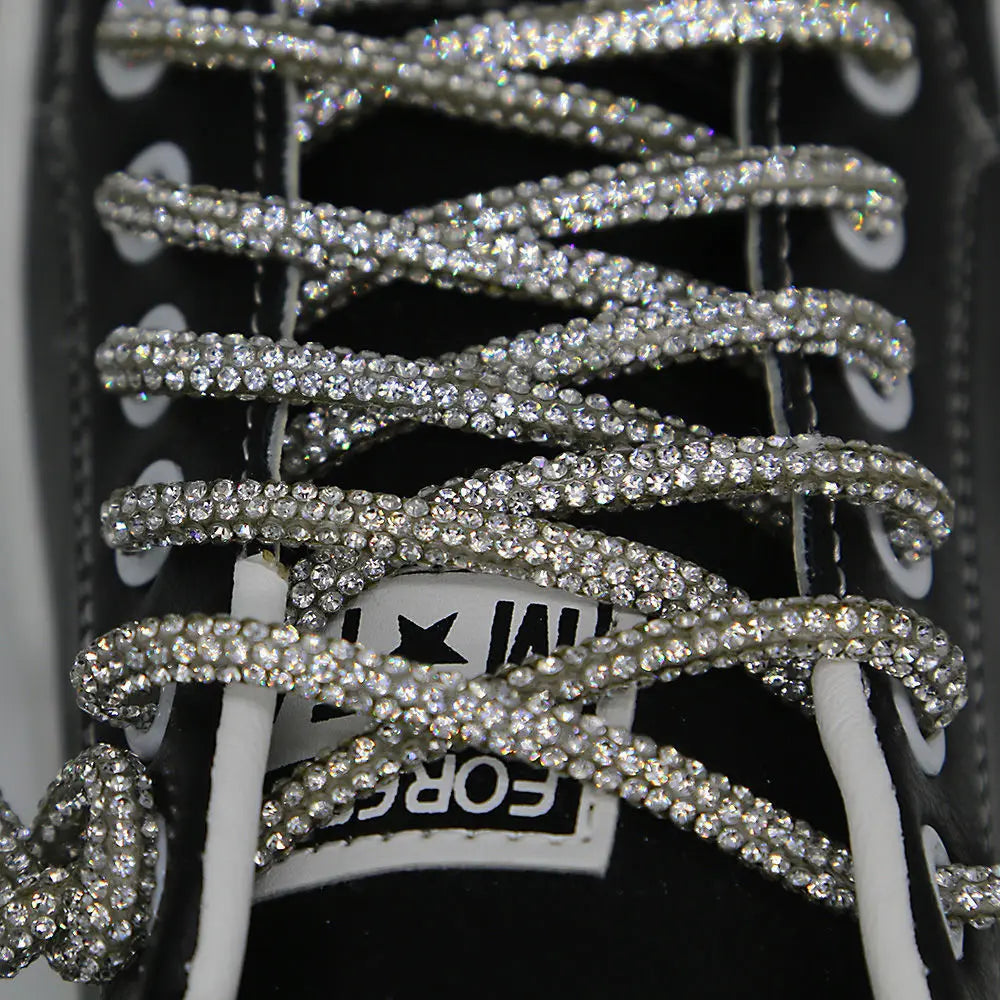 Shiny Rhinestone Shoelaces for Converse Ins Hot Sell Creative Diamond Laces Diy Laces for Sneakers