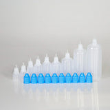 100pcs 5ml-120ml LDPE Empty Plastic Squeezable Bottles Eye Dropper E Liquid Juice Refillable Containers with Caps and Plug Tips