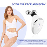 EMS Face Lifting Machine Face Slimming Roller Micro Current Massager Tightening Neck Lines Double Chin Remover Skin Care Device