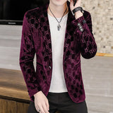 2023 New Four Seasons Casual Small Suit Men's Youth Slim Fit Suit Fashion Top Coat Men's Wear