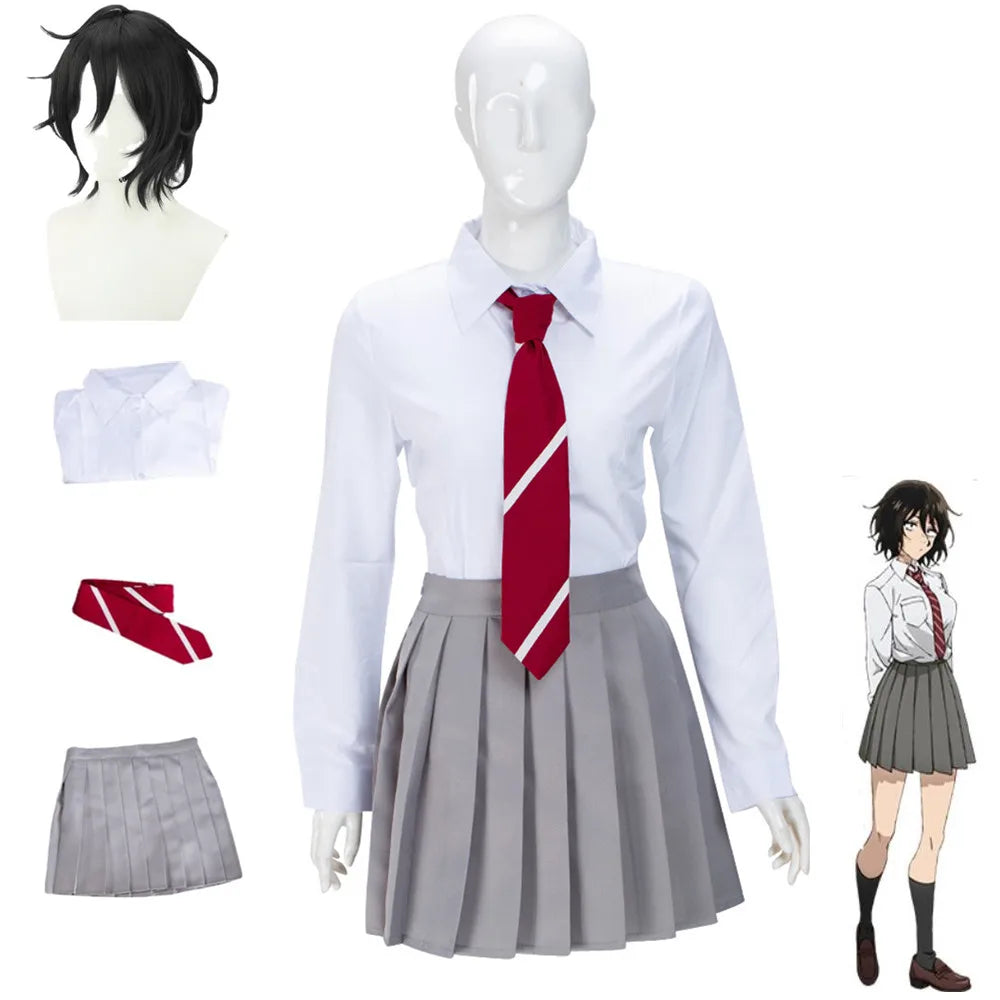 Anime Asai Akira Call of The Night Cosplay Costume Wig Jk Japanese School Uniform Skirt Man Woman Sexy Carnival Party Suit