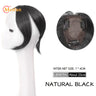 MEIFAN Middle Part Fake Bangs Fringe Synthetic Topper Hairpiece Clip-In Bang Extension Natural Invisible Clourse Hairpiece Women