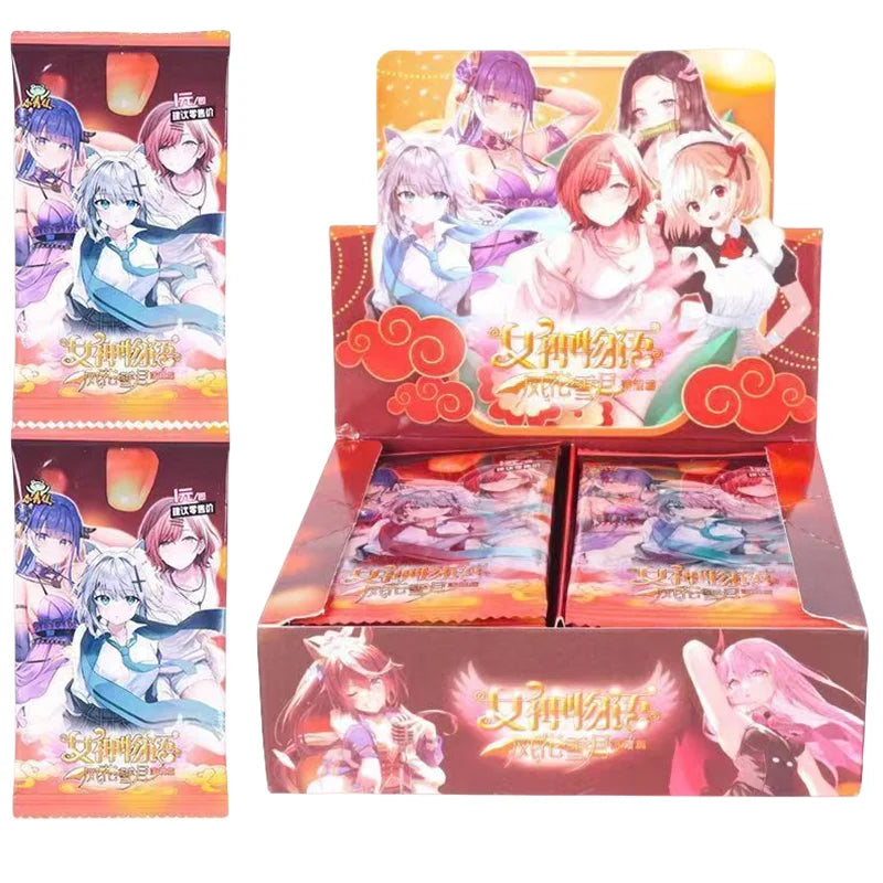 Goddess Card Stories Booster Box Anime Flash Card Games Girl Sailor Moon Swimsuit Bikini Collection Party Game Card Toys Gift