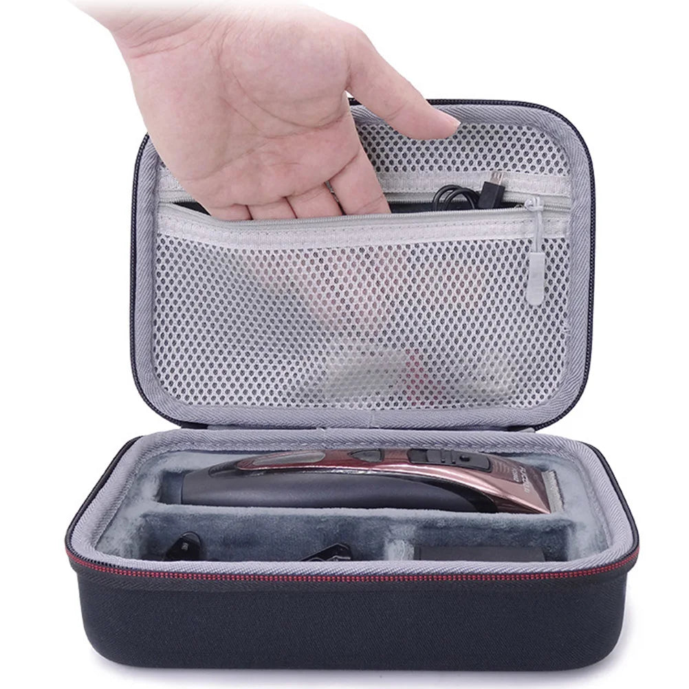 Hair Clipper Storage Box EVA Shaver Bag Hairdressing Tool Carrying Case Haircut Travel Trimmer Organizer Storage Hair Barber