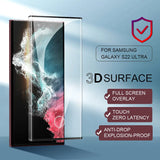 2pcs Full Cover Tempered Glass For Samsung Galaxy S22 Ultra S23 S21 S20 Ultra Plus S8 Plus Note 20 Ultra Screen Protector Glass