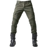 2024 New Motorcycle Black Men Jeans Upgrade Extension Protector Detachable Racing Road Rider Four Seasons Casual Fashion Pants