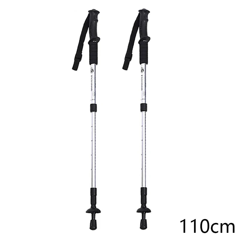 Trekking Poles Nordic Walking Sticks Telescopic Hiking Climbing Mountaineering Sticks Retractable Walking Cane 2pcs