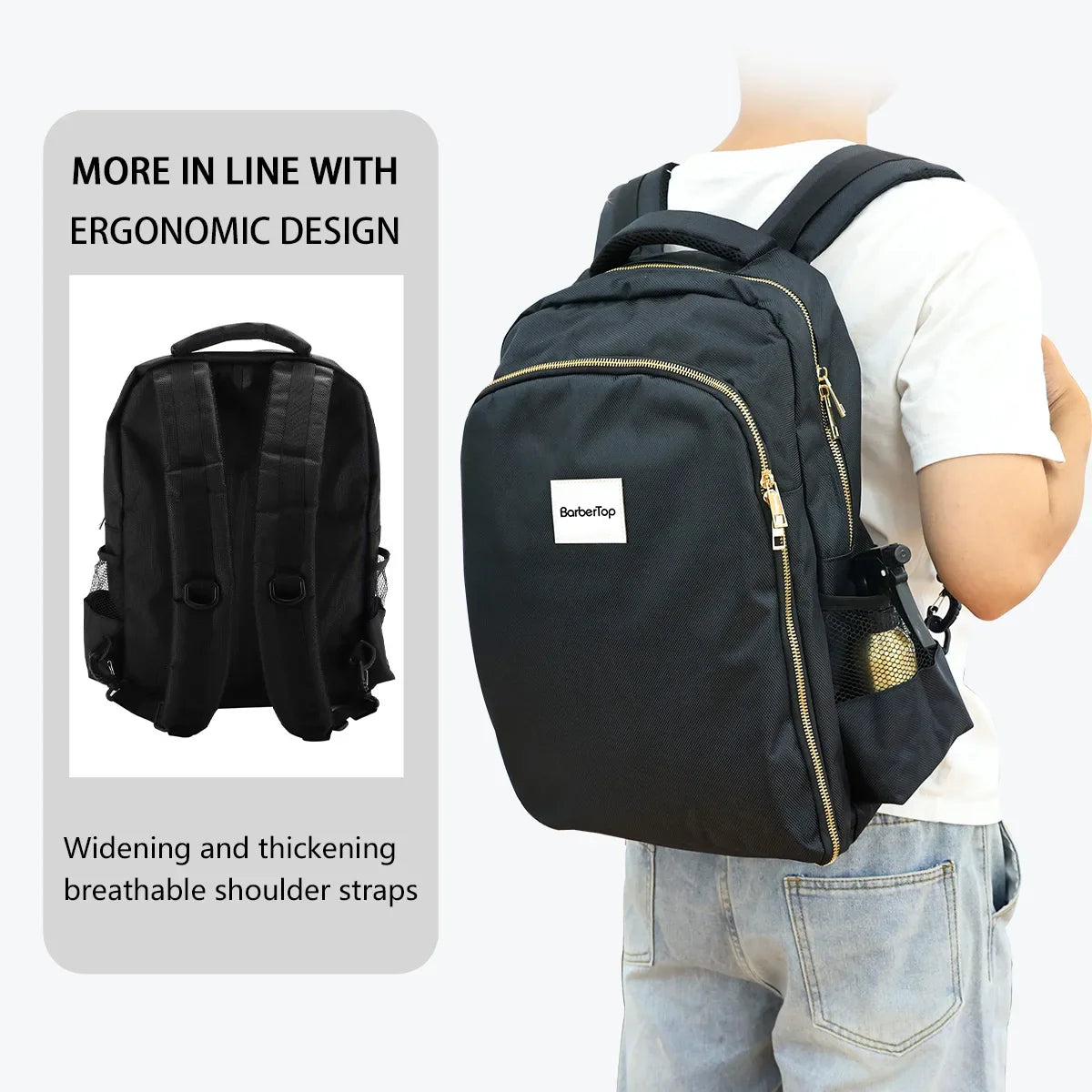 Barber Backpack Portable Hairstylist Tools Bag Large Multifunctional  Capacity Travel Bag Salon Storage Shoulders Bag Supplies