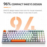 Machenike KM500 Mechanical Keyboard Gaming Mouse Combo Wired Hot Swappable LED Backlit Gaming Keyboard 3200DPI Mouse For Gamer