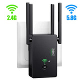 AC1200 Wireless 5G WiFi Extender/Router/AP Dual Band Repeater Booster Signal 802.11AC Long Range 1200Mbps Wi-Fi Access Point