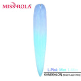 Miss Rola KANEKALON EZ Braid With Tinsel Wire DREAM OCEAN  New Color Synthetic Hair Extension Pre Stretched Twist Jumbo Braid