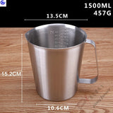 Cup Polishing 500ml Metal 2000ml 5 Sizes 1500ml Measuring Cups Jugs Coffeeware Teaware New Product