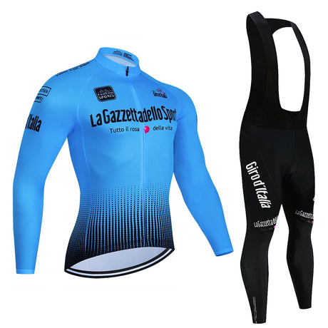 Tour De Italy D'ITALIA Cycling Jersey Set Premium anti-uv manica lunga Downhill Cycling Suit autunno Quick-Dry Pro Racing Unifor