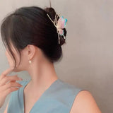 Muweordy Summer Alloy Large Claw Clips Butterfly Hair Clip Korean  Popular Hair Catches Hair Accessories For Women