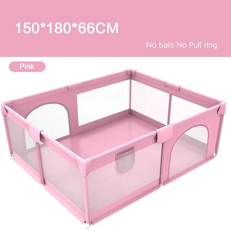 150*180CM Baby Playpen for Children Safety Barrier Fence Toddler Non-Slip Playground Sponge Anti-Collision Double Door Ball Pool