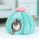 Closed Fluffy Cute Fashion Habitats Cat Bed Kittens Washable Dogs Nest Furniture Light Weight Cama Para Perros Pets Supplies