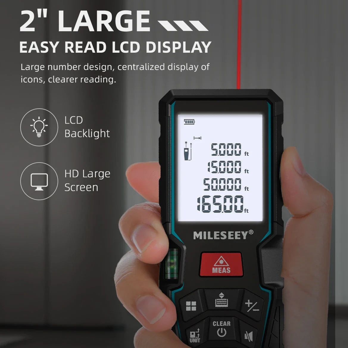 Mileseey Laser Rangefinder X5 лазерная рулетка Laser finder  Digital Laser Distance Meter Laser Meter Laser Tape Measure