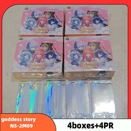 Wholesale 4 Boxes Goddess Story NS-11 Collection Card PR Anime Games Girl Party Swimsuit Bikini Feast Booster Box Doujin