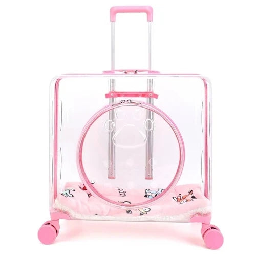 Stroller Kitten Cat Carriers Crate Backpack Transporter Cat Carriers Trolley Animal Trasportin De Gato Pets Products Dog