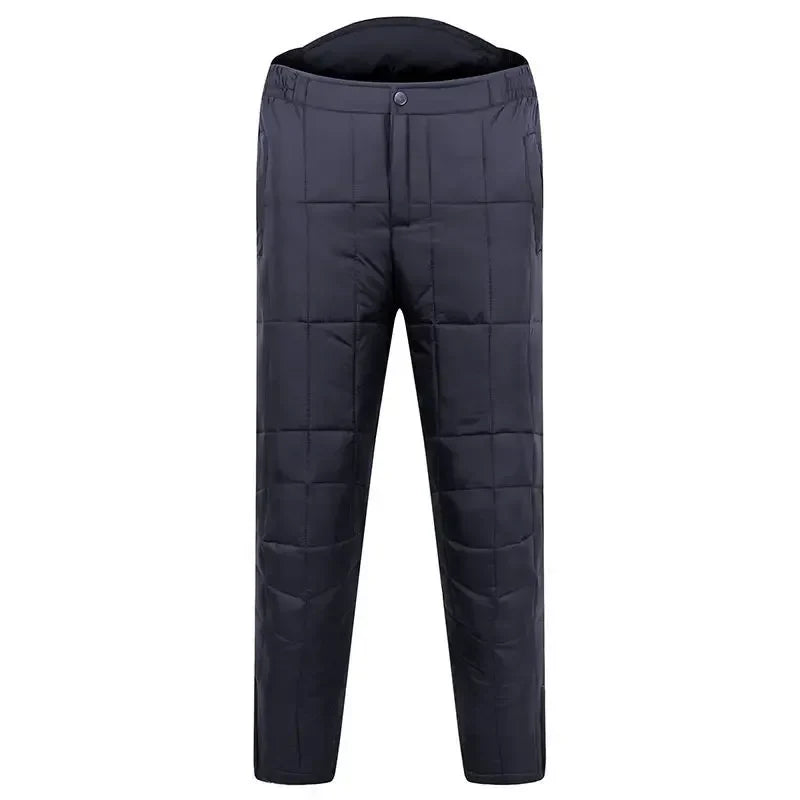 2023 Winter Men Fashion Outdoor White Duck Down Pants Male Thicken Thermal Windproof Trousers Men Warm Loose Straight Pants H619