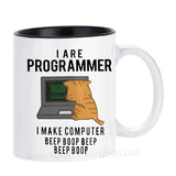 Engineer Mugs Computer Programmer Cups Programming Debugging Teaware Tea Coffee Coffeeware Geek Nerd Coworker Gift Coder Unicode