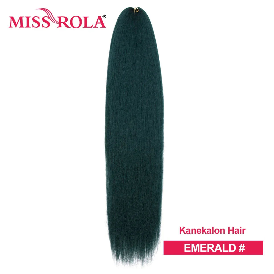 Miss Rola Synthetic Wholesale Bulk 6 Pieces 30Inch 28Inch 26Inch Pre Stretched Jumbo Braiding Hair Kanekalon EZ Twist Braid Hair