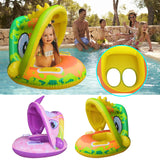 Baby Swimming Ring with Sunshade Pool Float Unicorn Inflatable Swimming Circle Baby Seat Swim Pool Toys Summer Party