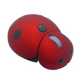 Mini Animal Shape Wireless Mouse with USB Receiver 2.4GHz Cartoon Ladybug Mouse for Most Systems Desktop Laptop Accessories