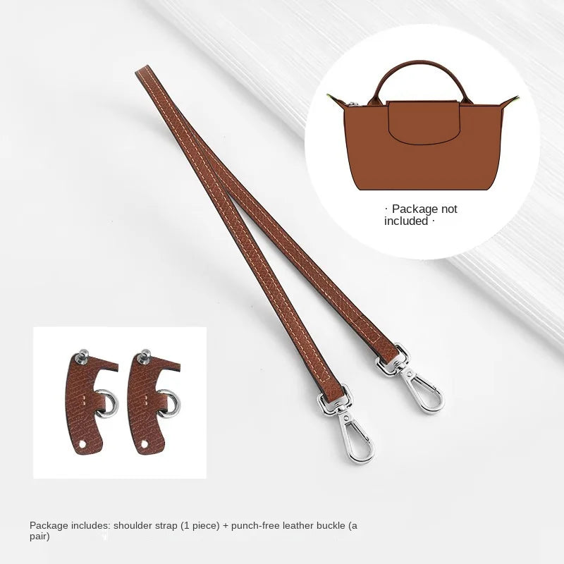 HAVREDELUXE Bag Strap For Longchamp Mini Bag Free Punching Modification Transformation Accessories for Mini Bag Shoulder Strap