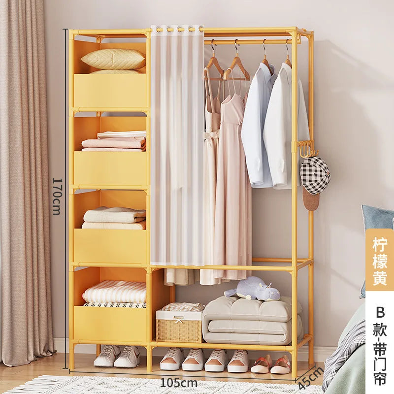 Simple Combination of Non-woven Wardrobe, Foldable Storage, Reinforcement, Rental Housing, Dormitory Wardrobe