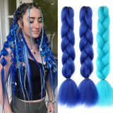 Jumbo Braids Hair Extension 24 inches 3 Pcs/Lot Synthetic YAKI Textured Braided Hairpiece For Twist Box Crochet Braiding Hair